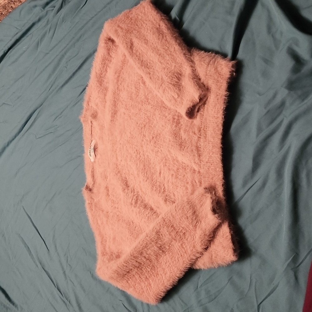 Super warm fuzzy pink sweater